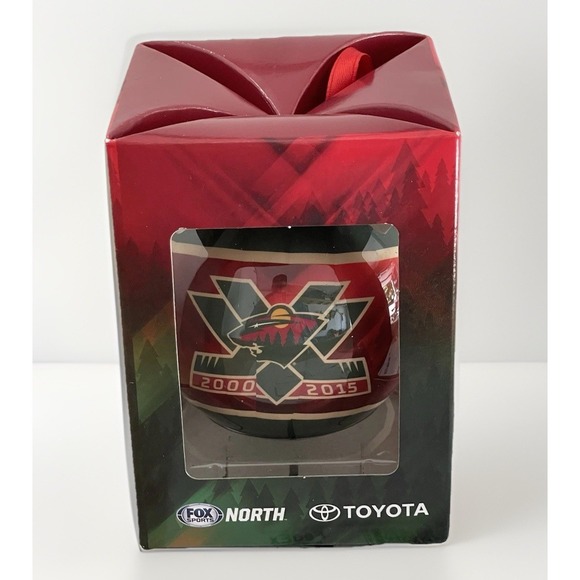 Other - Minnesota Wild 15th Anniversary Ornament 2000–2015 Fox Sports North Toyota